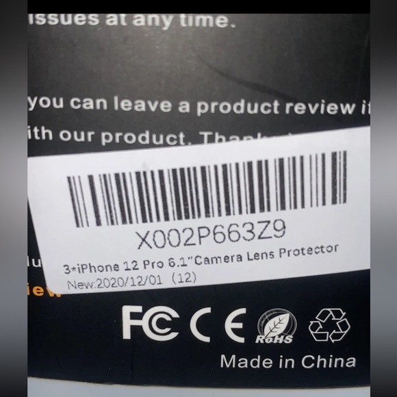 3+ Iphone 12 Pro 6.1 Camera Lens Protecton - Picture 8 of 9